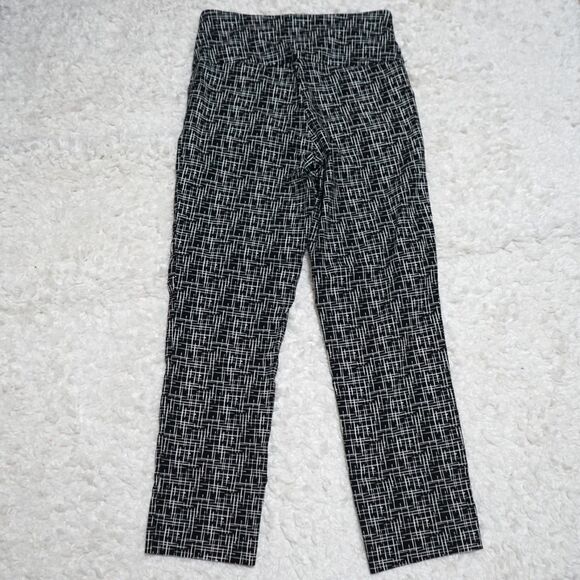 SC & Co Work Legging Pants Ankle Women Size 8 Black and White - Picture 6 of 8
